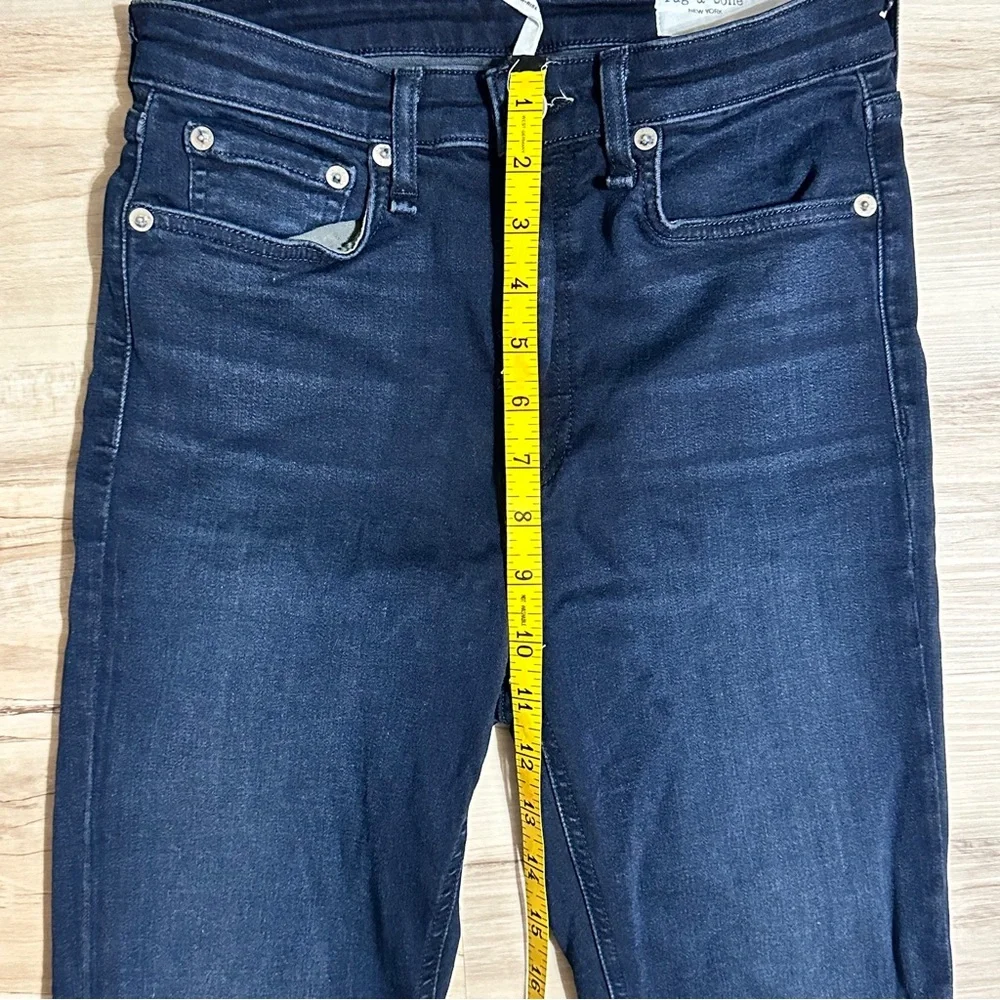 Rag & Bone Nina High-Rise‎ Skinny Jeans Indigo Wash